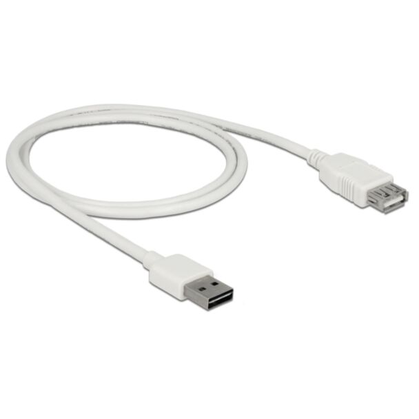 DeLOCK 85199 cavo USB USB 2.0 1 m USB A Bianco