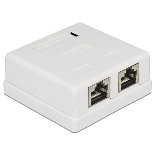 DeLOCK 86269 cassetta di scarico RJ-45 Bianco