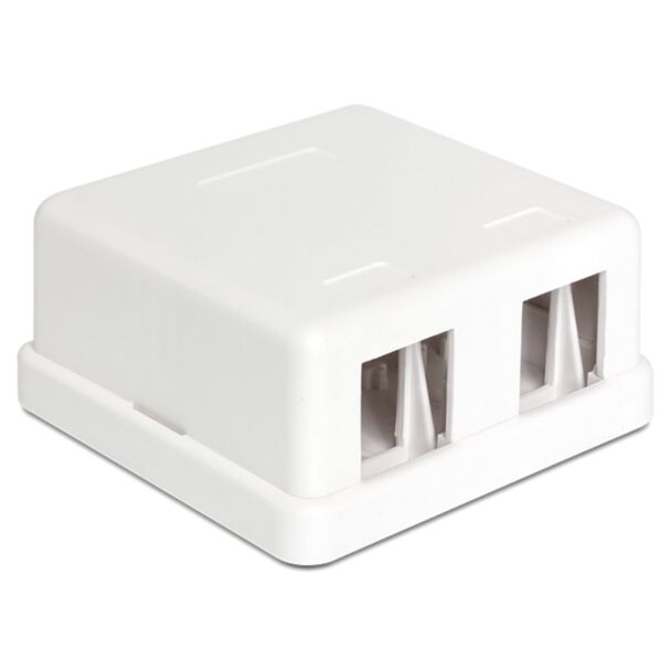 DeLOCK 86207 cavo di collegamento 2x Keystone Bianco