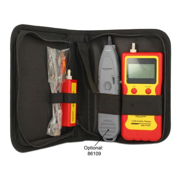 DeLOCK 86108 network cable tester Yellow, Red