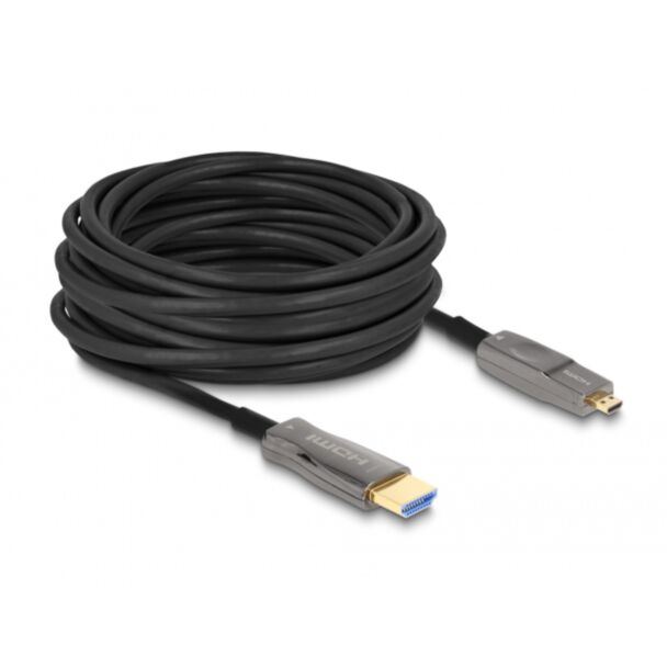 DeLOCK Cavo HDMI 5 in 1 ottico attivo 8K 60 Hz 25 m