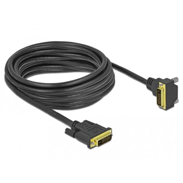 DeLOCK 85896 cavo DVI 5 m DVI-D Nero