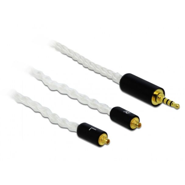 DeLOCK 85848 cavo audio 1,2 m 2.5mm 2x MMCX Bianco
