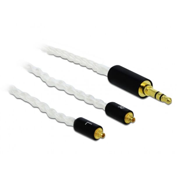 DeLOCK 85845 cavo audio 1,2 m 3.5mm 2x MMCX Bianco