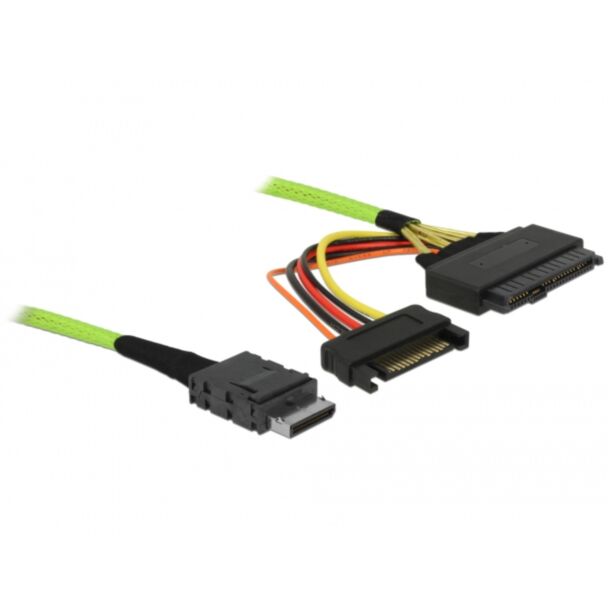DeLOCK 85802 Serial Attached SCSI (SAS) cable 0.5 m 32 Gbit/s Black, Green, Red, Yellow