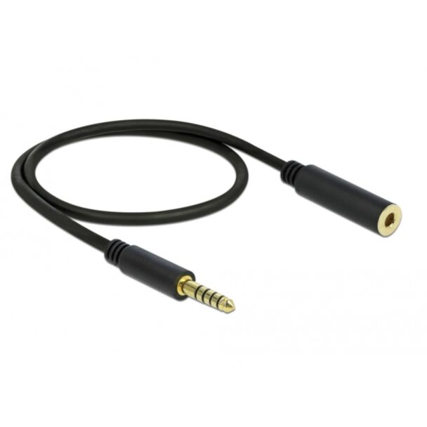 DeLOCK 85795 audio cable 0.5 m 4.4mm Black