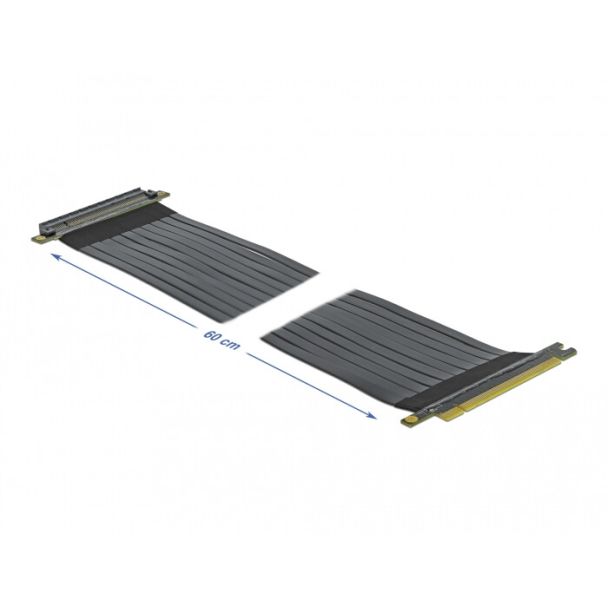 DeLOCK Scheda Riser PCI Express x16 per x16 con cavo flessibile da 60 cm