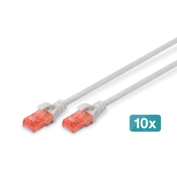 Digitus Cavo patch CAT 6 U/UTP - LSZH, 10 pezzi