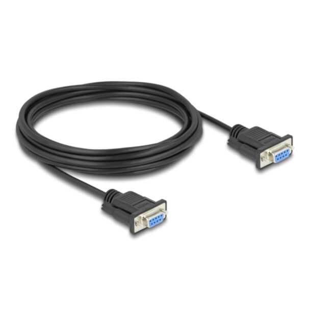 DeLOCK Serial Cable RS-232 D-Sub9 female to female with narrow plug housing 5 m
