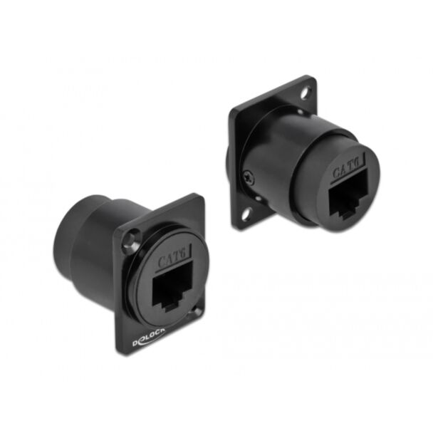 DeLOCK D-Type Module RJ45 Cat.6 jack to jack