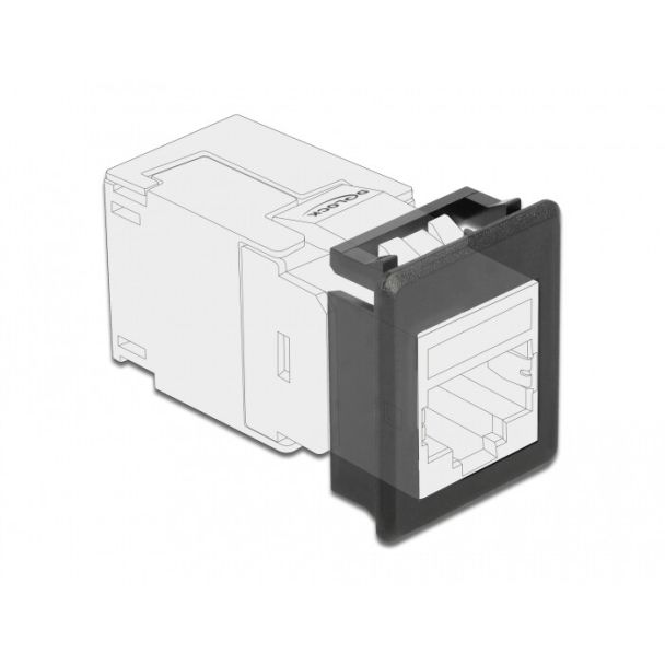 DeLOCK Supporto Keystone per case in 4 pezzi nero