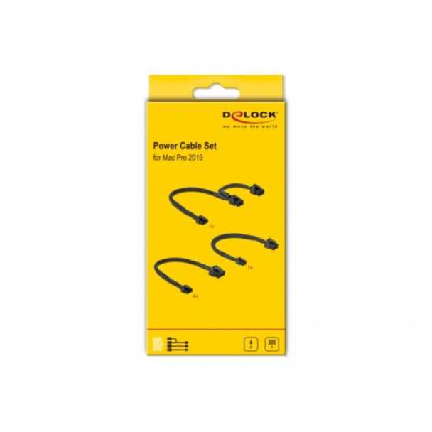 DeLOCK Power Cable Set suitable for Mac Pro 2019