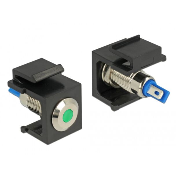 DeLOCK 86463 wire connector Keystone LED Black, Blue, Green, Stainless steel