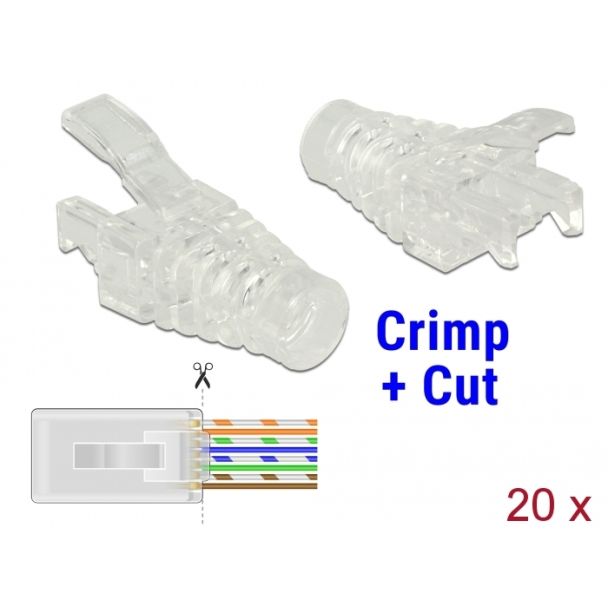 DeLOCK 86455 wire connector RJ-45 Transparent