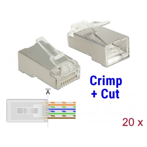 DeLOCK 86454 wire connector RJ-45 Transparent