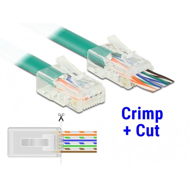 DeLOCK 86453 cavo di collegamento RJ-45 Trasparente