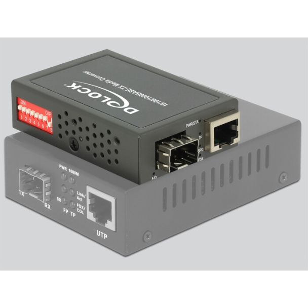 DeLOCK 86440 convertitore multimediale di rete 1000 Mbit/s