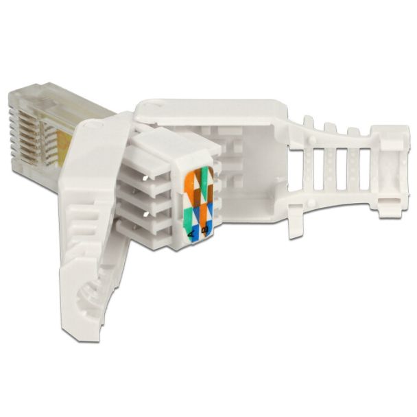 DeLOCK 86415 cavo di collegamento RJ-45 Bianco