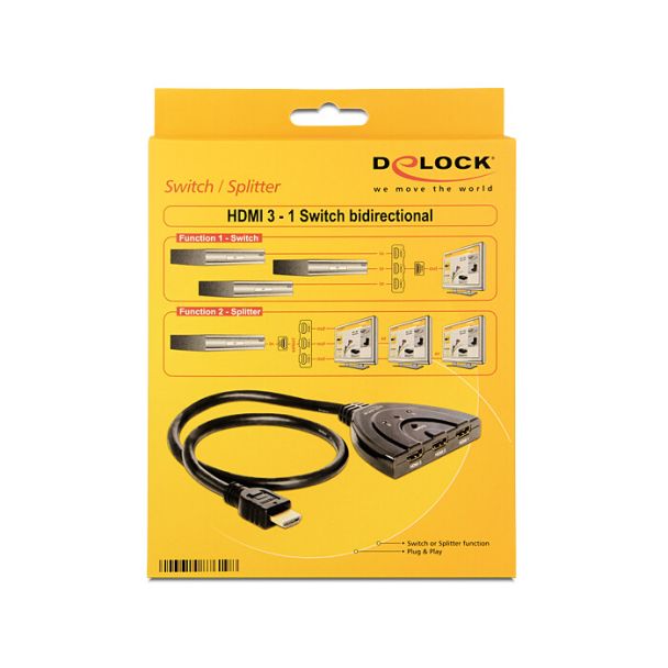DeLOCK 87619 conmutador de vídeo HDMI