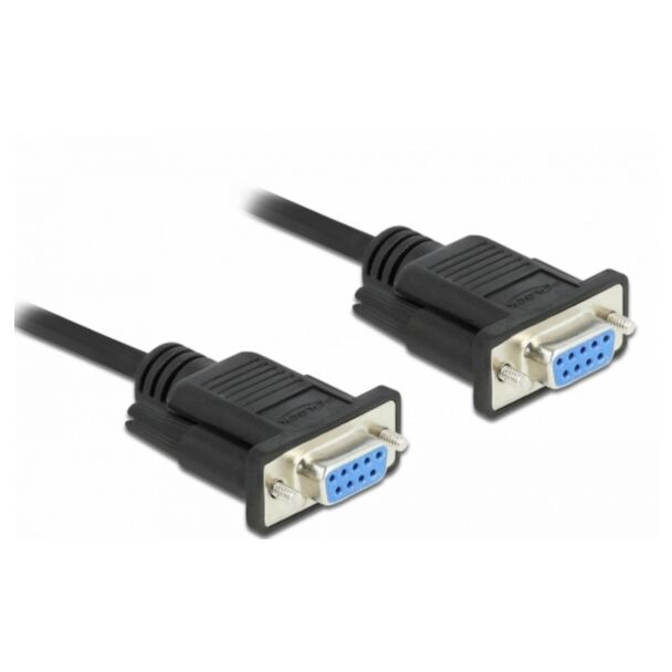 DeLOCK 87525 cavo seriale Nero 10 m DB-9