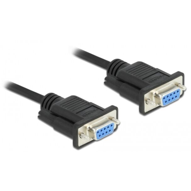 DeLOCK 87308 cavo seriale Nero 0,5 m DB-9