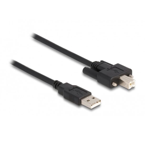 DeLOCK Cable USB 2.0 Type-A male to Type-B male with screws 0.5 m
