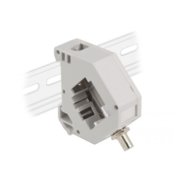 DeLOCK Adattatore guida DIN con Keystone ST Simplex femmina per ST Simplex femmina