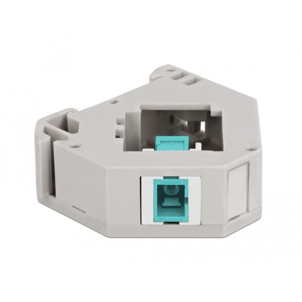 DeLOCK Adattatore guida DIN con Keystone SC Simplex femmina per SC Simplex femmina