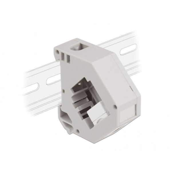 DeLOCK DIN rail Adapter with Keystone USB 2.0 Type-A female to USB 2.0 Type-A female