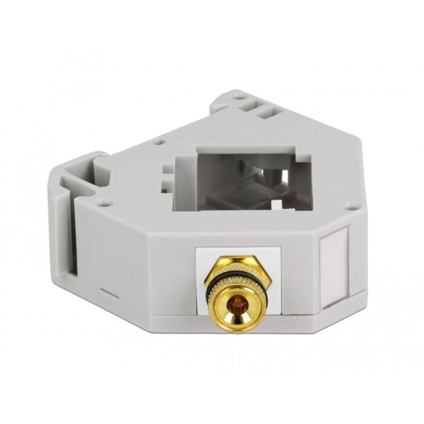 DeLOCK Adattatore per guida DIN con morsetto Keystone a morsetto