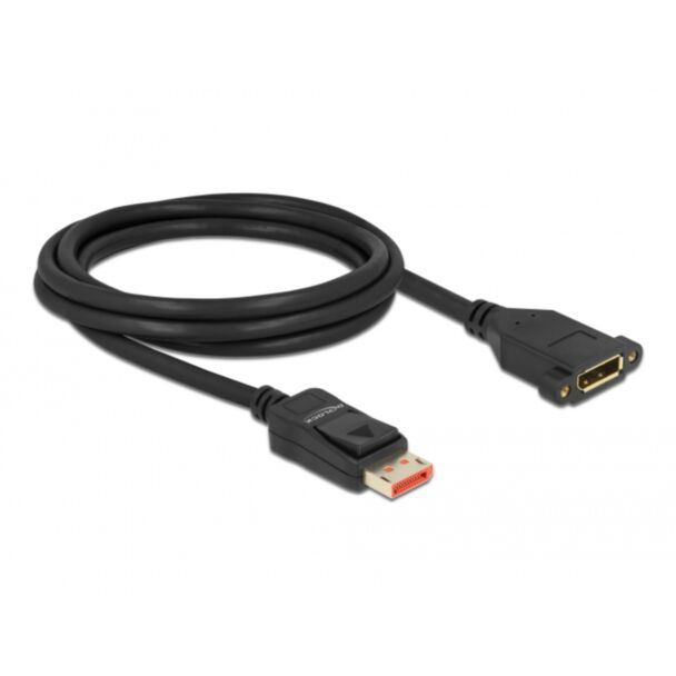 DeLOCK Cavo prolunga DisplayPort di montaggio pannello 8K 60 Hz 2 m