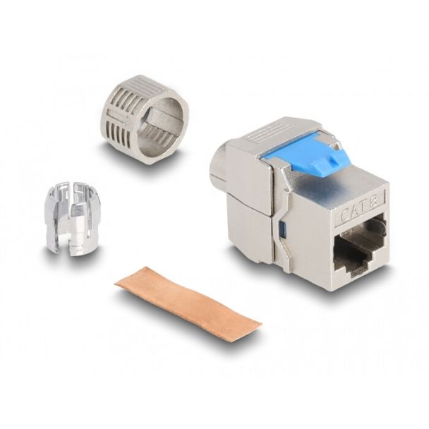 DeLOCK Keystone Module RJ45 jack to LSA Cat.8.1 toolfree