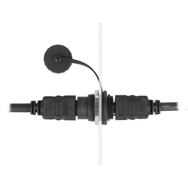 DeLOCK Connettore HDMI-A integrato con cappuccio protettivo antipolvere
