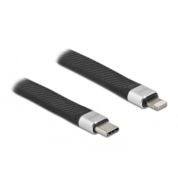 DeLOCK Cavo FPC a nastro piatto USB Type-C per Lightning per iPhone, iPad e iPod da 13 cm