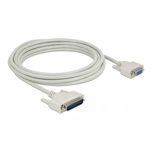 DeLOCK Serial Cable D-Sub 25 male to D-Sub 9 female 5 m