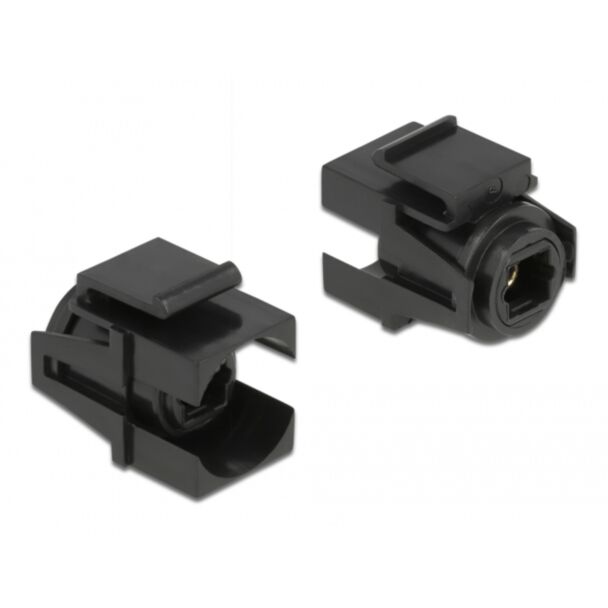 DeLOCK Keystone Module TOSLINK female > TOSLINK female black