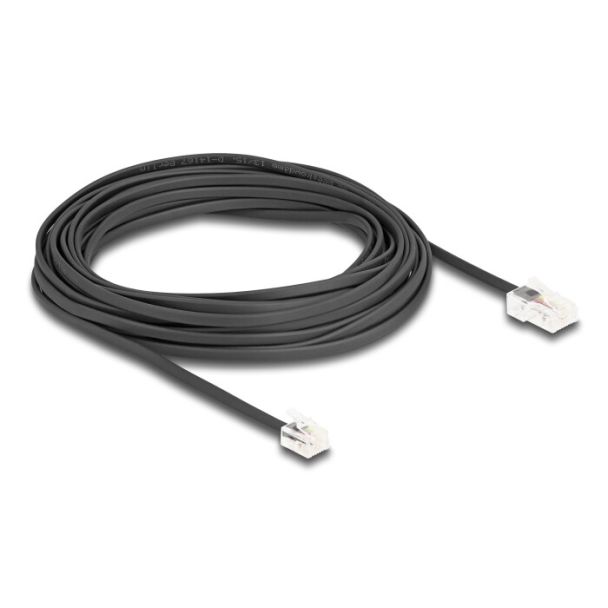 DeLOCK Cavo telefonico da RJ45 maschio a RJ11 maschio nero 10 m