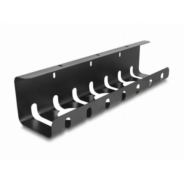 DeLOCK Cable holder for under-table mounting black 2 pcs set