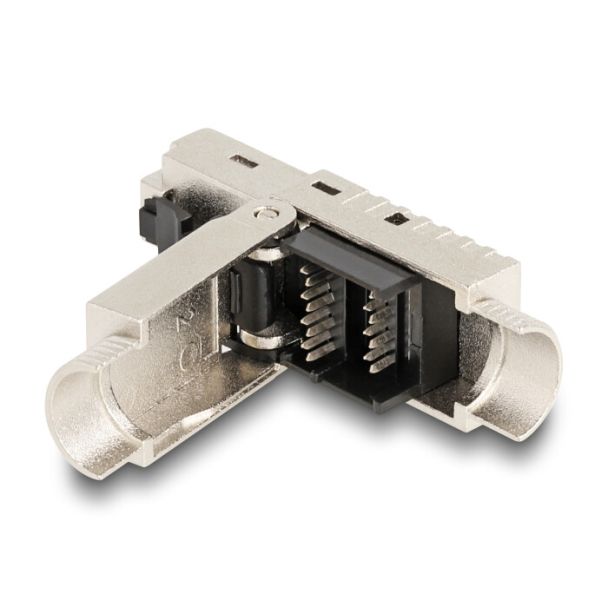 DeLOCK RJ45 maschio Cat.6A con pressacavo e coperchio antipolvere senza attrezzi