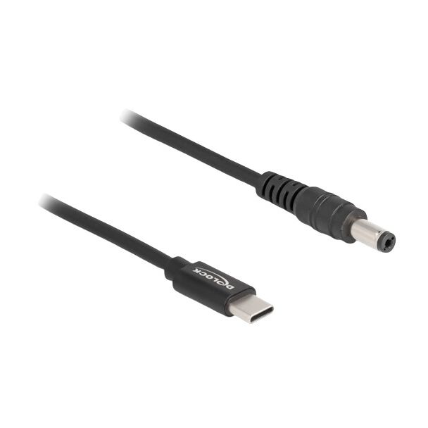DeLOCK Laptop Charging Cable USB Type-C male to 5.5 x 2.1 mm male