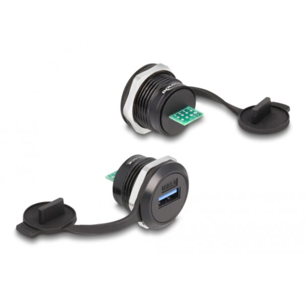 DeLOCK Connettore USB 3.2 Gen 1 Tipo-A per PCB integrato con cappuccio protettivo antipolvere