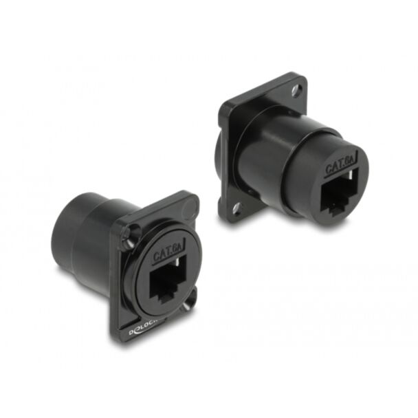 DeLOCK D-Type Module RJ45 Cat.6A female to female