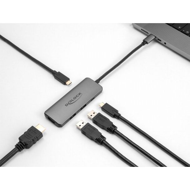 DeLOCK Docking station USB Type-C 8K - HDMI / USB / PD 3.0 100 W