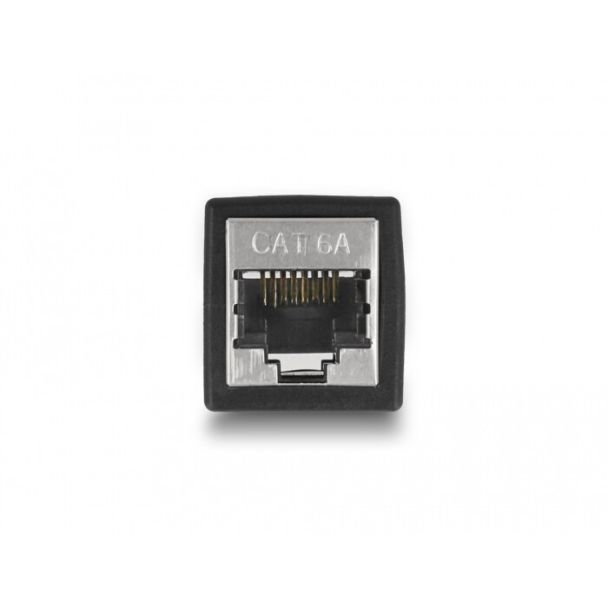 DeLOCK Adattatore RJ45 femmina per RJ45 femmina Cat.6A nero