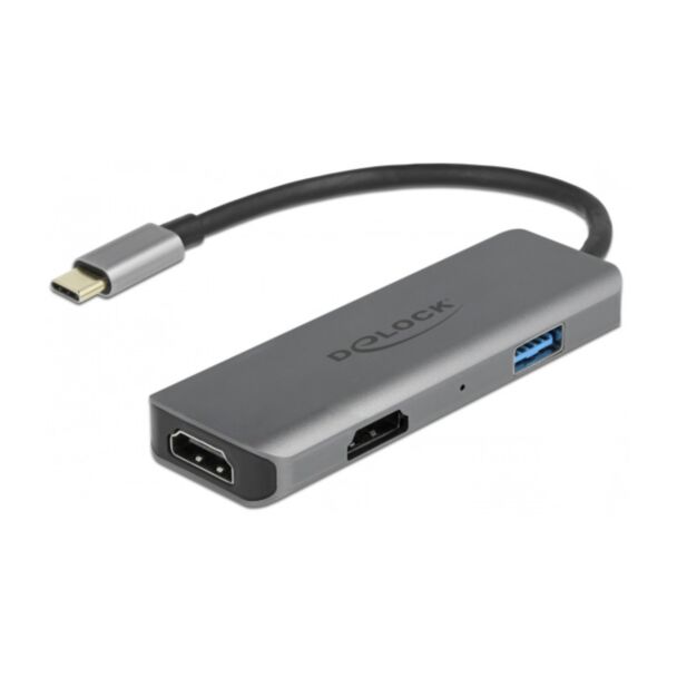 DeLOCK Adattatore USB Type-C Dual HDMI con 4K 60 Hz e porta USB