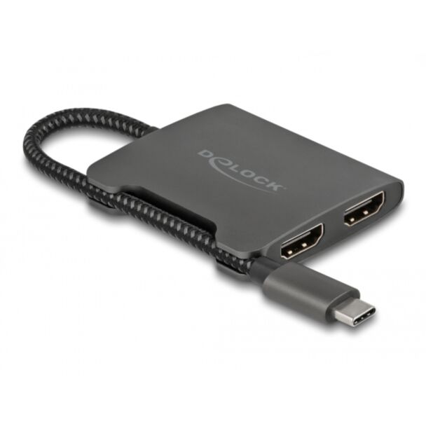 DeLOCK Splitter USB Type-C (DP Alt Mode) per 2 x HDMI MST