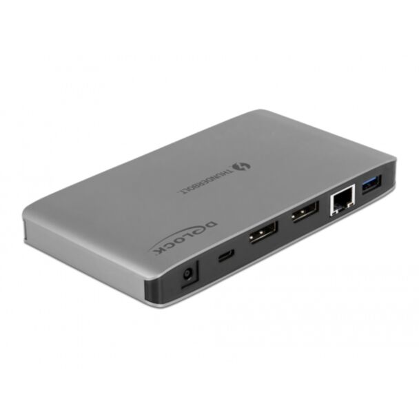 DeLOCK Thunderbolt 3 Docking Station 8K - Doppio DisplayPort / USB / LAN / SD / Audio / PD 3.0
