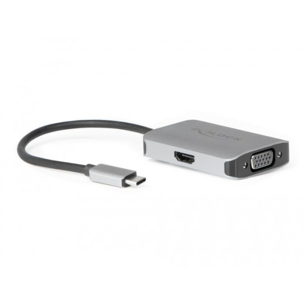 DeLOCK USB Type-C Splitter (DP Alt Mode) > 1 x HDMI + 1 x VGA out