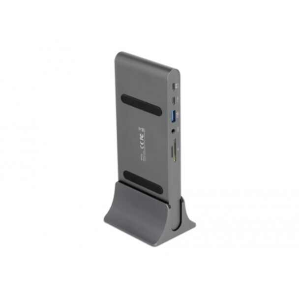 DeLOCK USB Type-C DP 1.4 Docking Station Display triplo 4K - HDMI / DisplayPort / USB / LAN / SD / PD 3.0