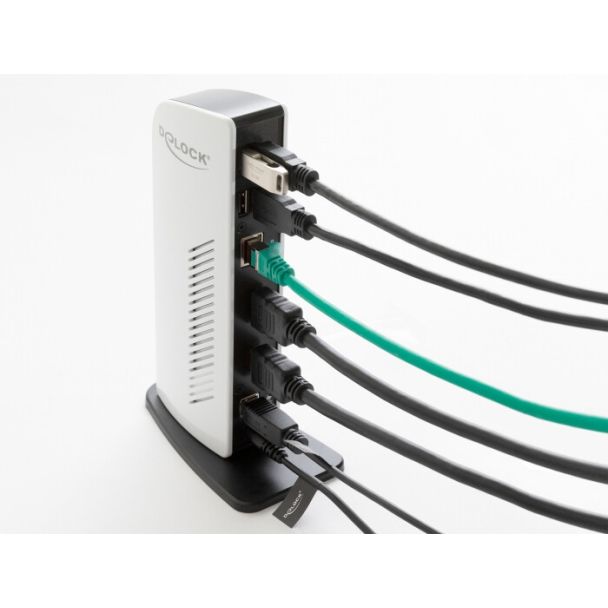 DeLOCK Docking Station USB Dual HDMI Full-HD / USB 3.2 / LAN / Audio